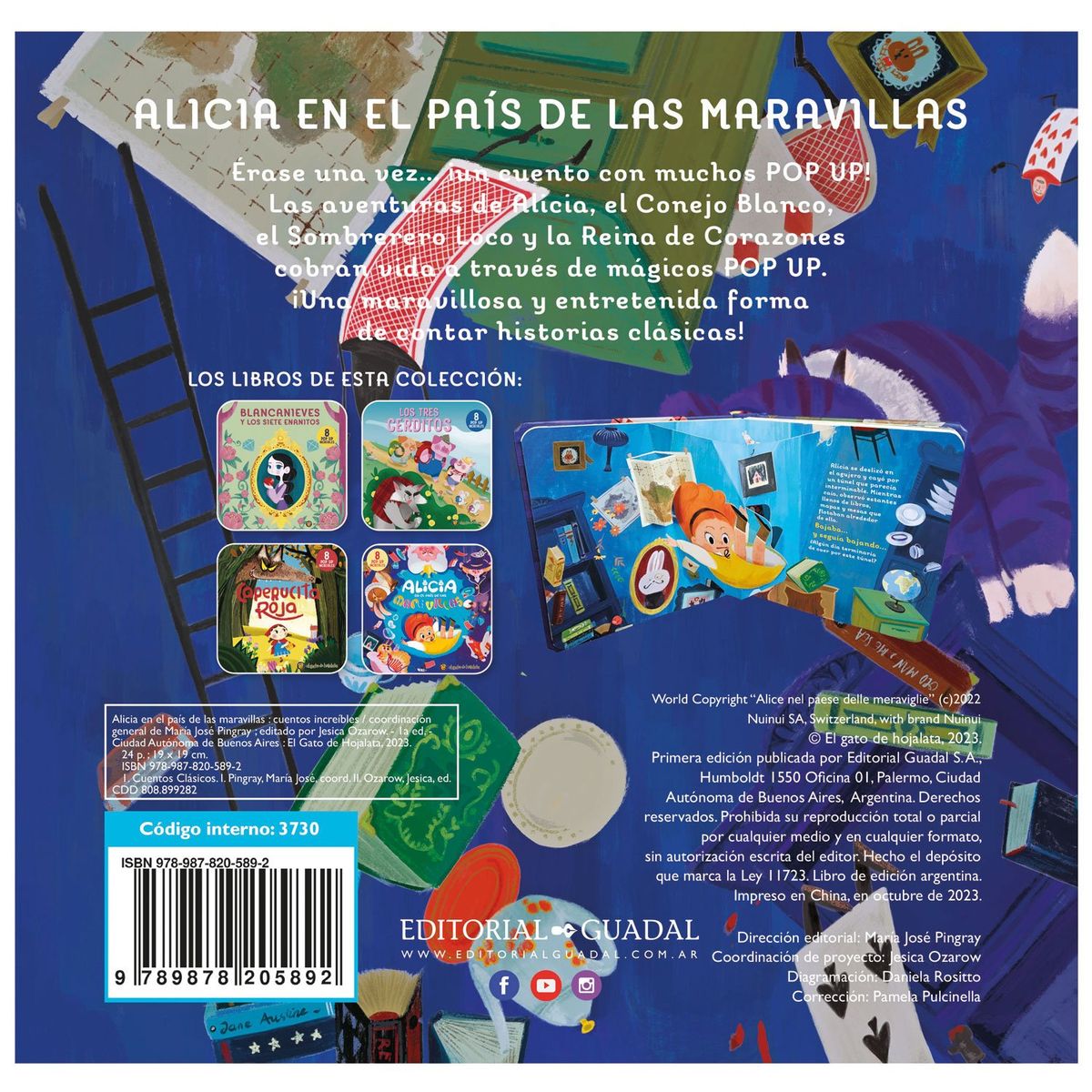 EDITORIAL GUADAL - LIBRO Alicia En El País De Las Maravillas Editorial Guadal