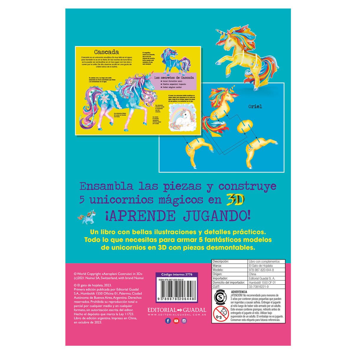 EDITORIAL GUADAL - Libro Construyendo En 3D Unicornios