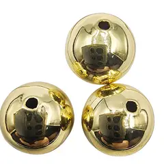 GENERICO - Balines XXL Para Bisutería De Baño De Oro Chino 10gr - Dorado