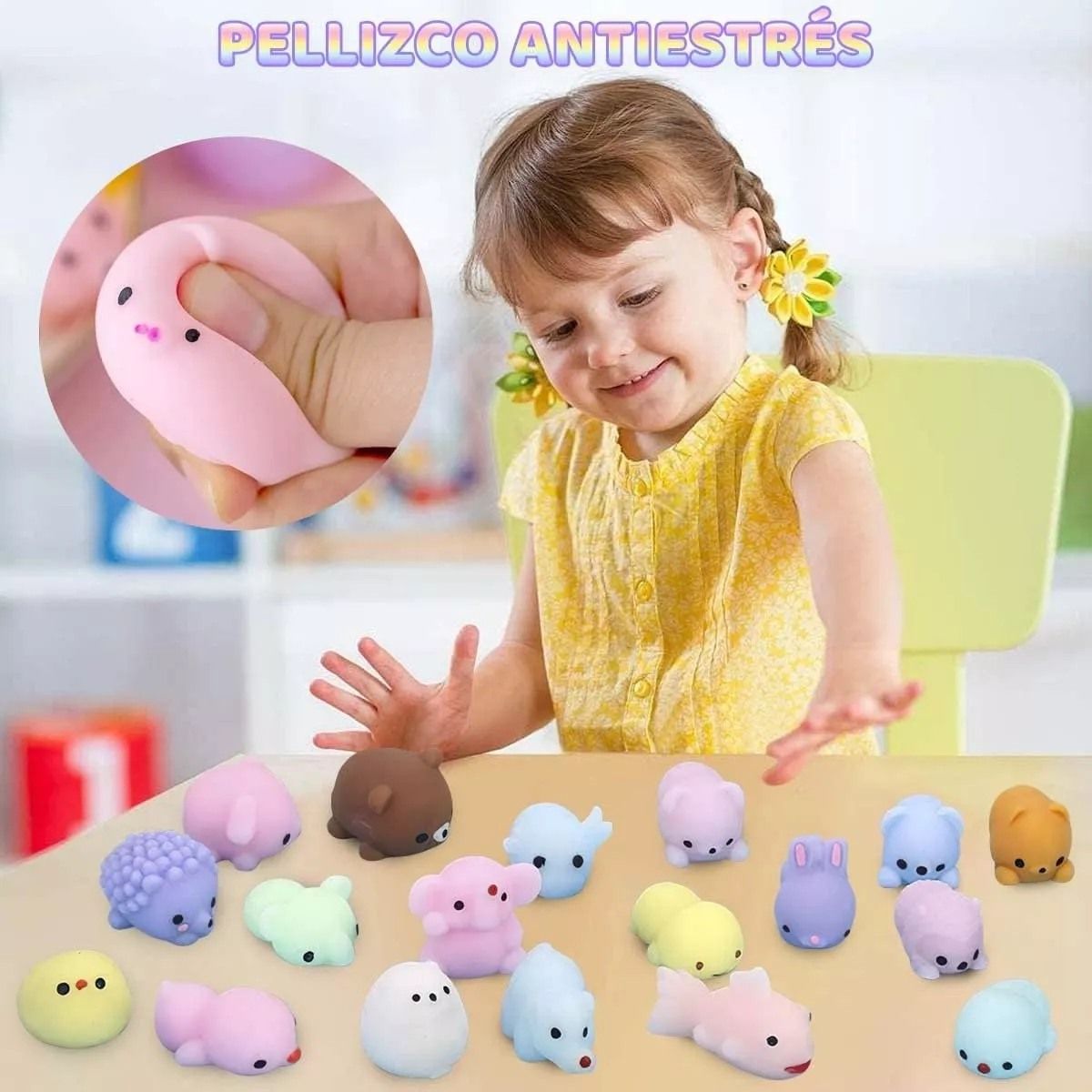 GENERICO - Pack 36 unds mini pequeños Squishy 4cm juguete surtidos