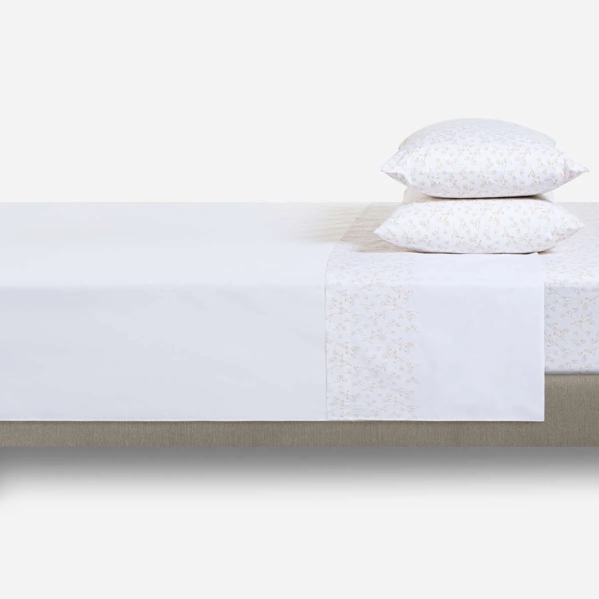 ROSEN - Sábana 180 Hilos Algodón-Poliéster Guarda Ramage Super King