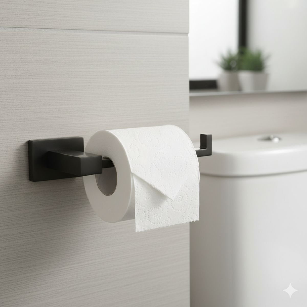 STRETTO - Gancho Porta Papel Higiénico Base Porta Confort Soport Rubo Stretto