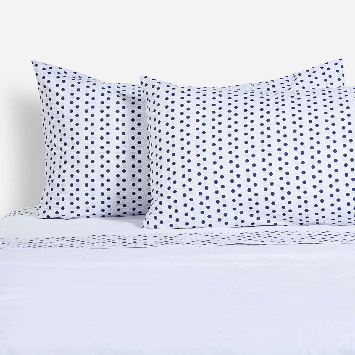 ROSEN - Sábana 180 Hilos Algodón-Poliéster Guarda Mosai Super King