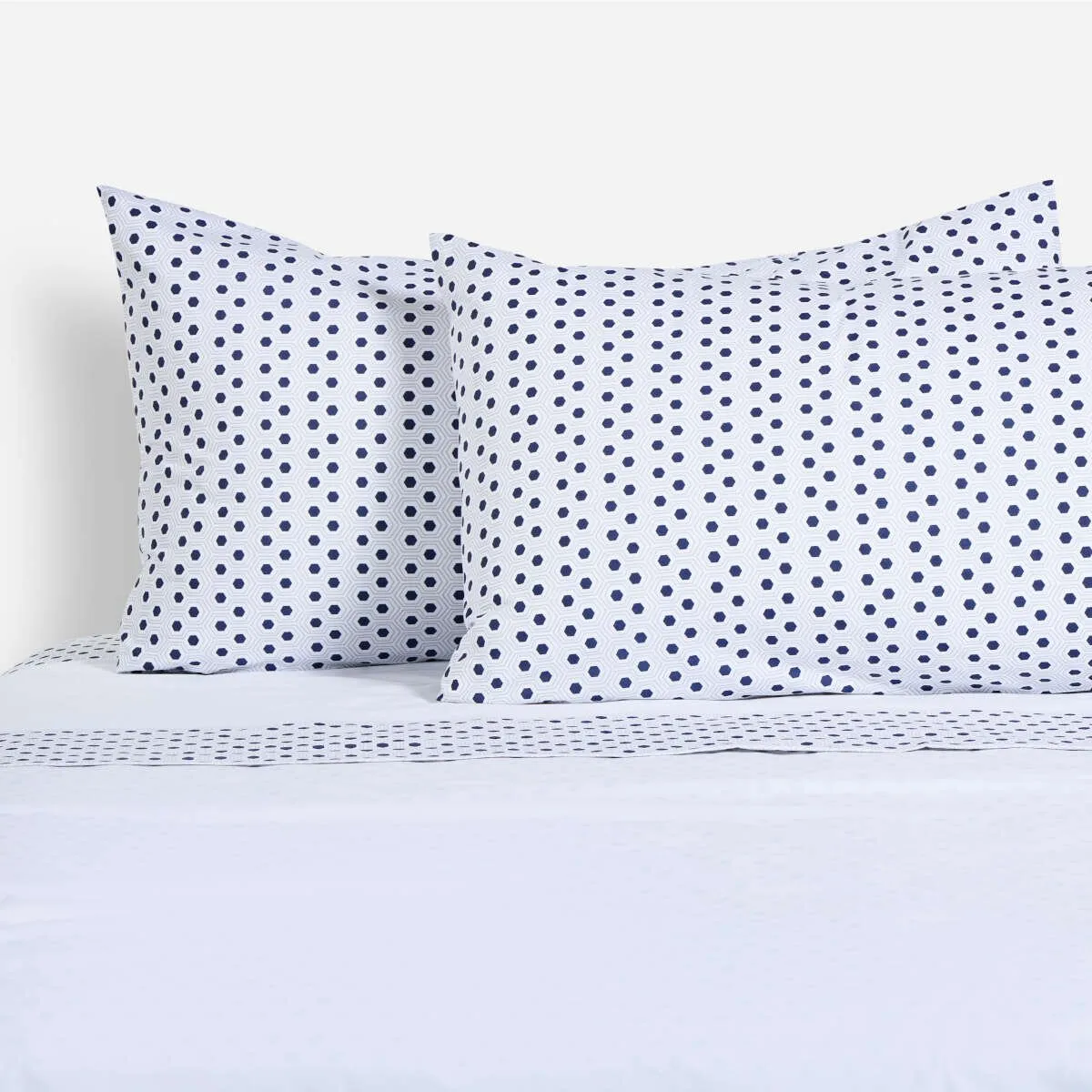 ROSEN - Sábana 180 Hilos Algodón-Poliéster Guarda Mosai 2 Plazas