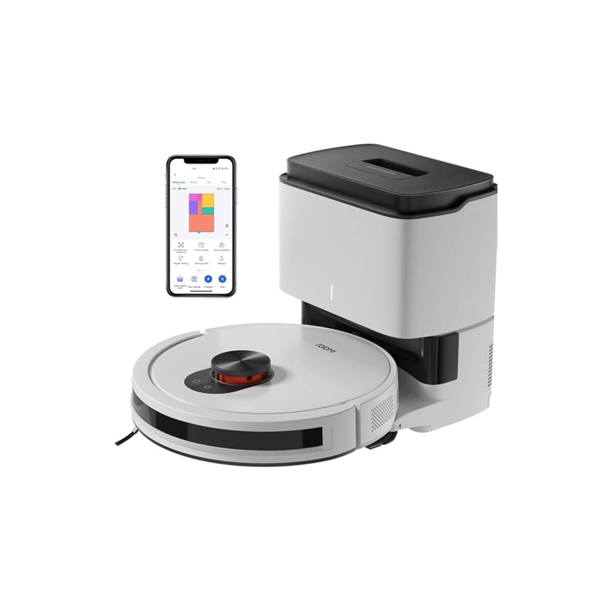 ROIDMI - Robot Aspirador Eve CC ROIDMI con función de Limpieza 4000Pa Blanco