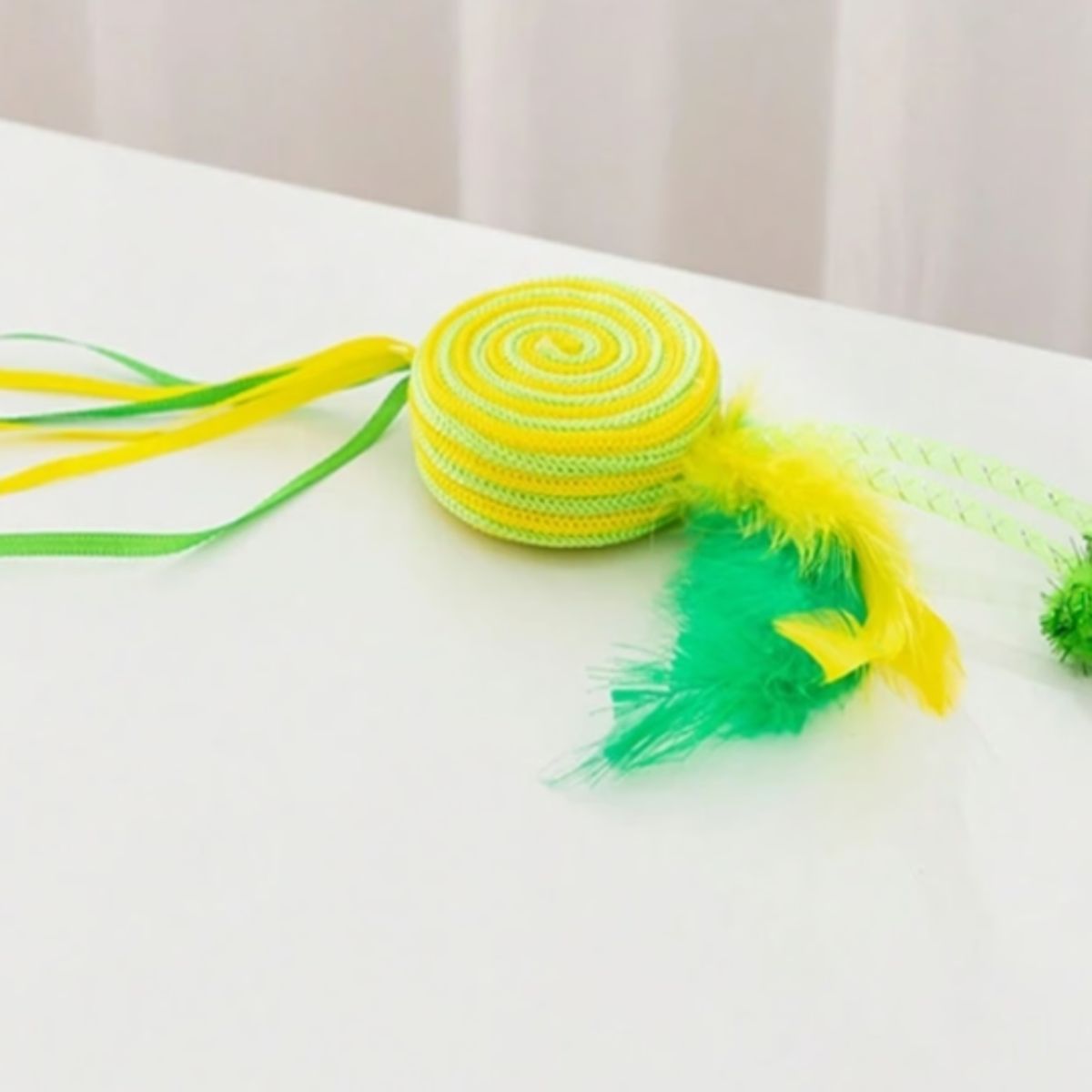 GENERICO - Juguete Para Gatos Con Lollipop Y Borlas Con Plumas