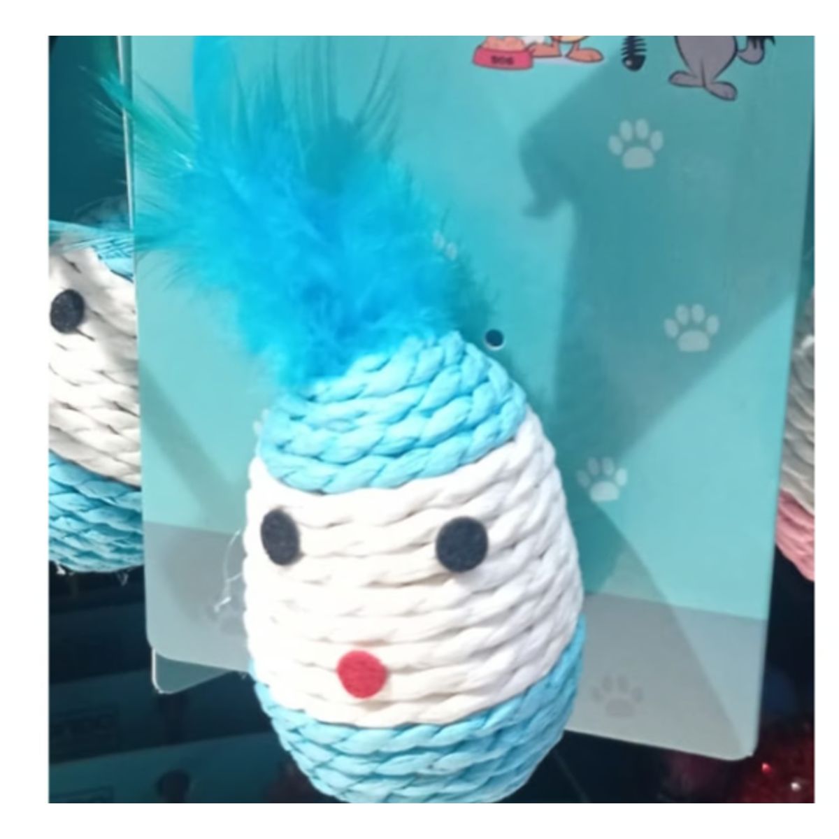 GENERICO - Juguete Para Gatos De Hilo Con Plumas