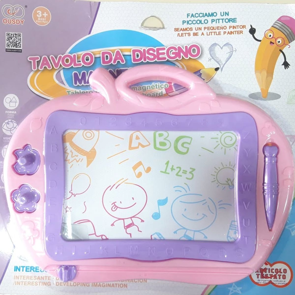 GENERICO - Pizarra Magica Creativa Magnetica Con Lapiz 29×21cm