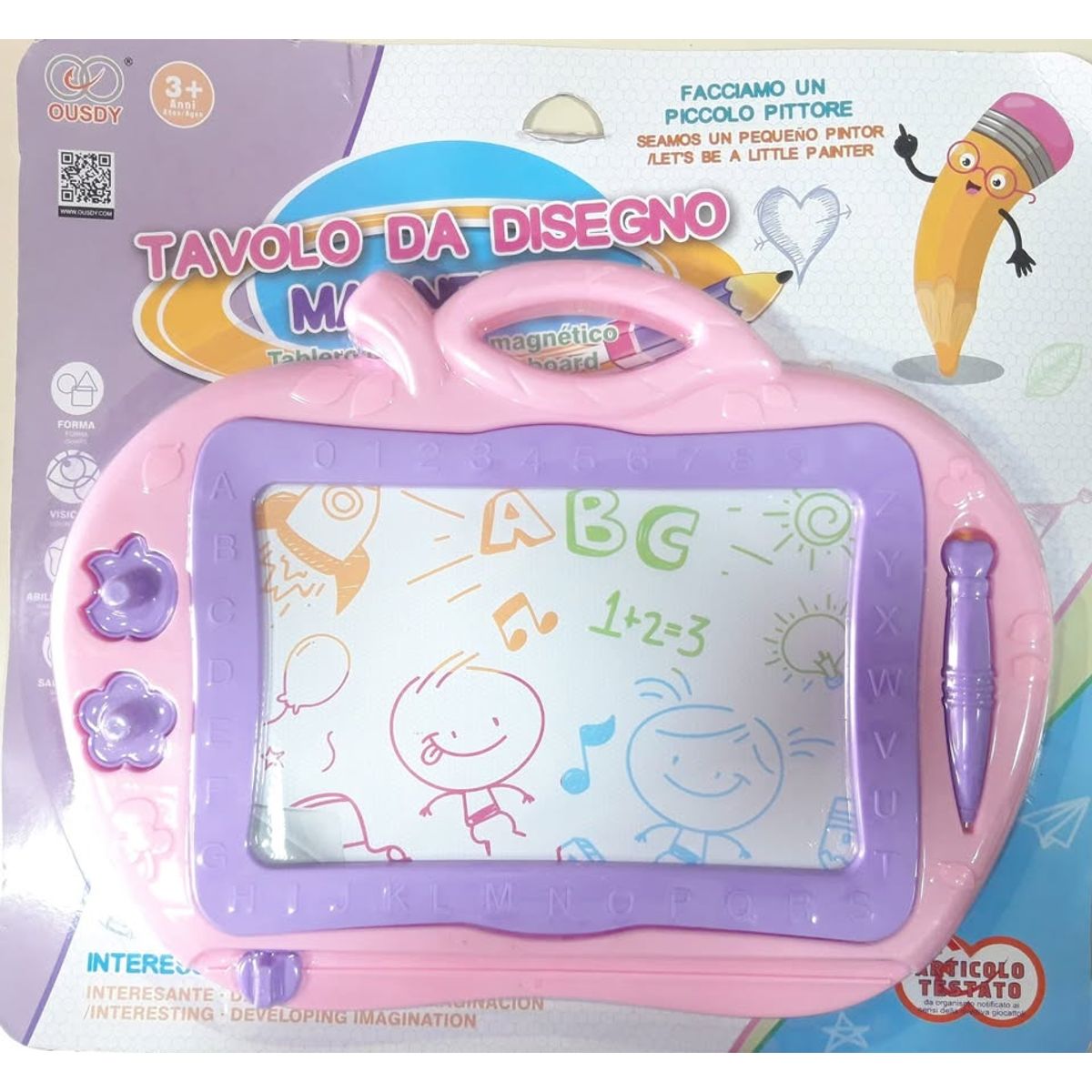 GENERICO - Pizarra Magica Creativa Magnetica Con Lapiz 29×21cm