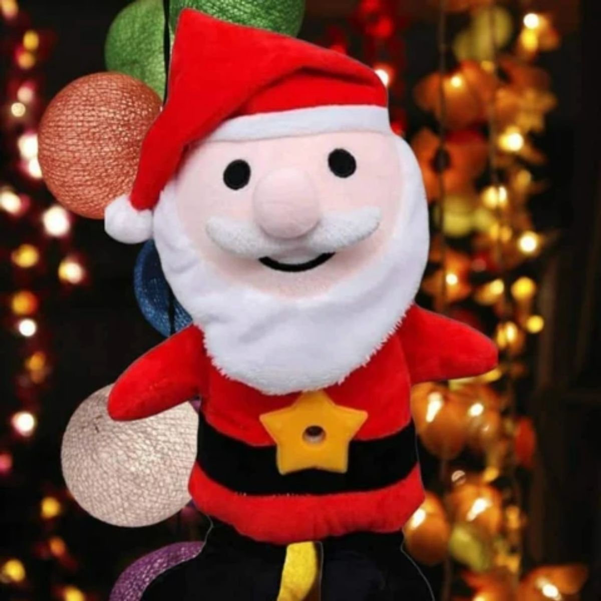 GENERICO - VIEJITO PASCUERO PELUCHE CON PROYECTOR DE LUZ Y MUSICA