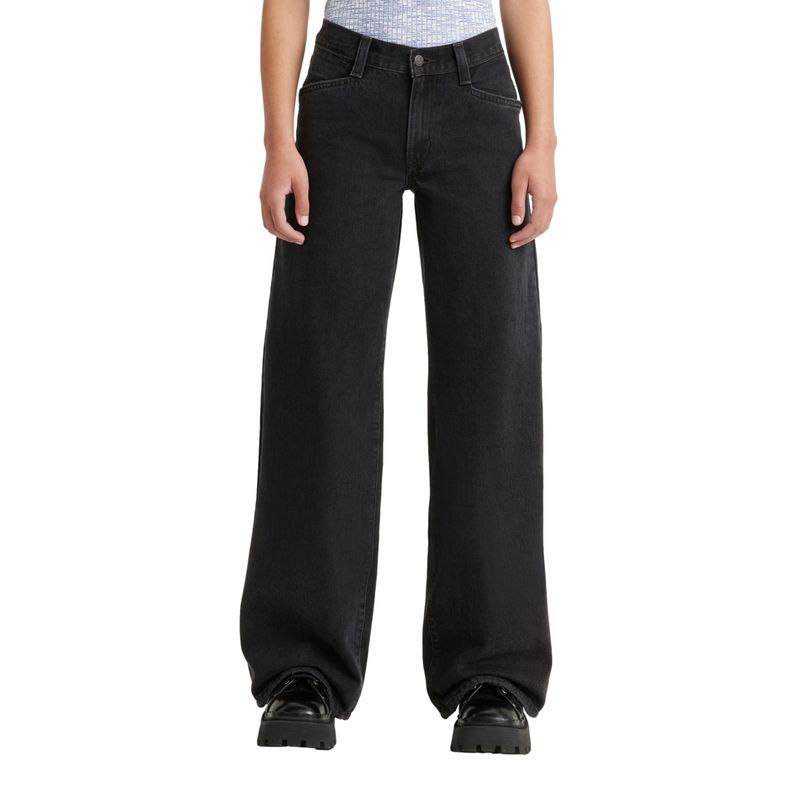 LEVIS - Jeans Mujer 94 Baggy Wide Leg Negro Levis