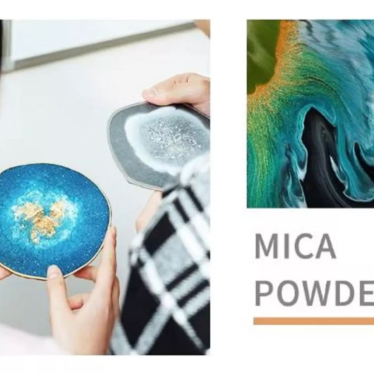 GENERICO - Pigmento Polvo Resina Epoxica 30 Colores Marmol Brillante