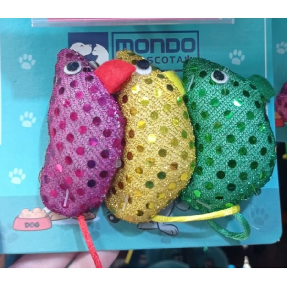 GENERICO - Juguete Raton De Peluche Para Gatos 3 Unidades