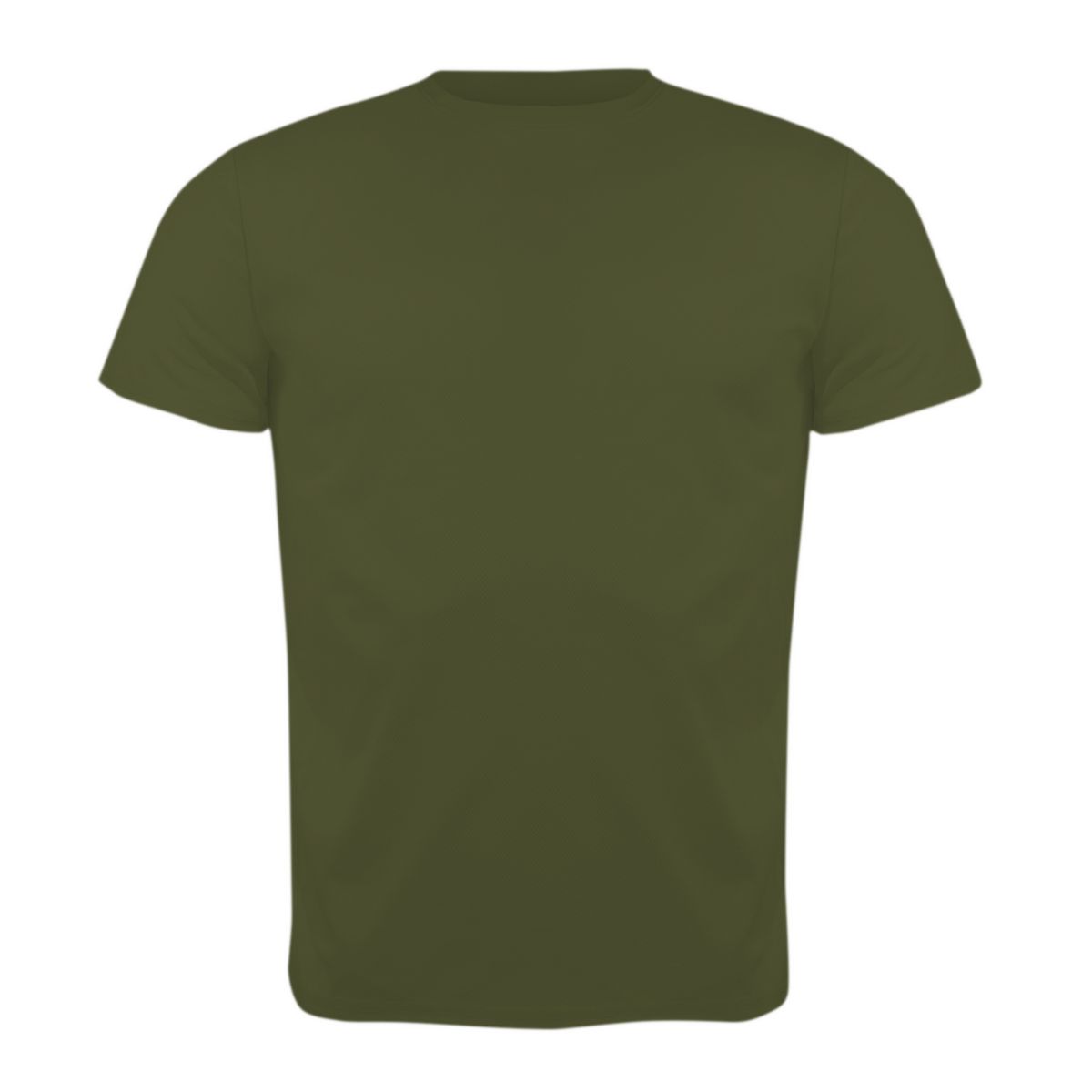 ANDESLAND OUTDOOR APPAREL - Polera Poliéster Manga Corta Otocyon Essential Verde Musgo Unisex