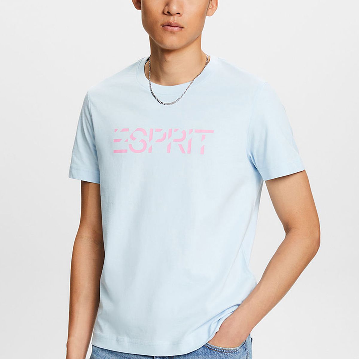 ESPRIT - Polera De Algodón Con Logo Esprit Hombre Esprit ESPRIT