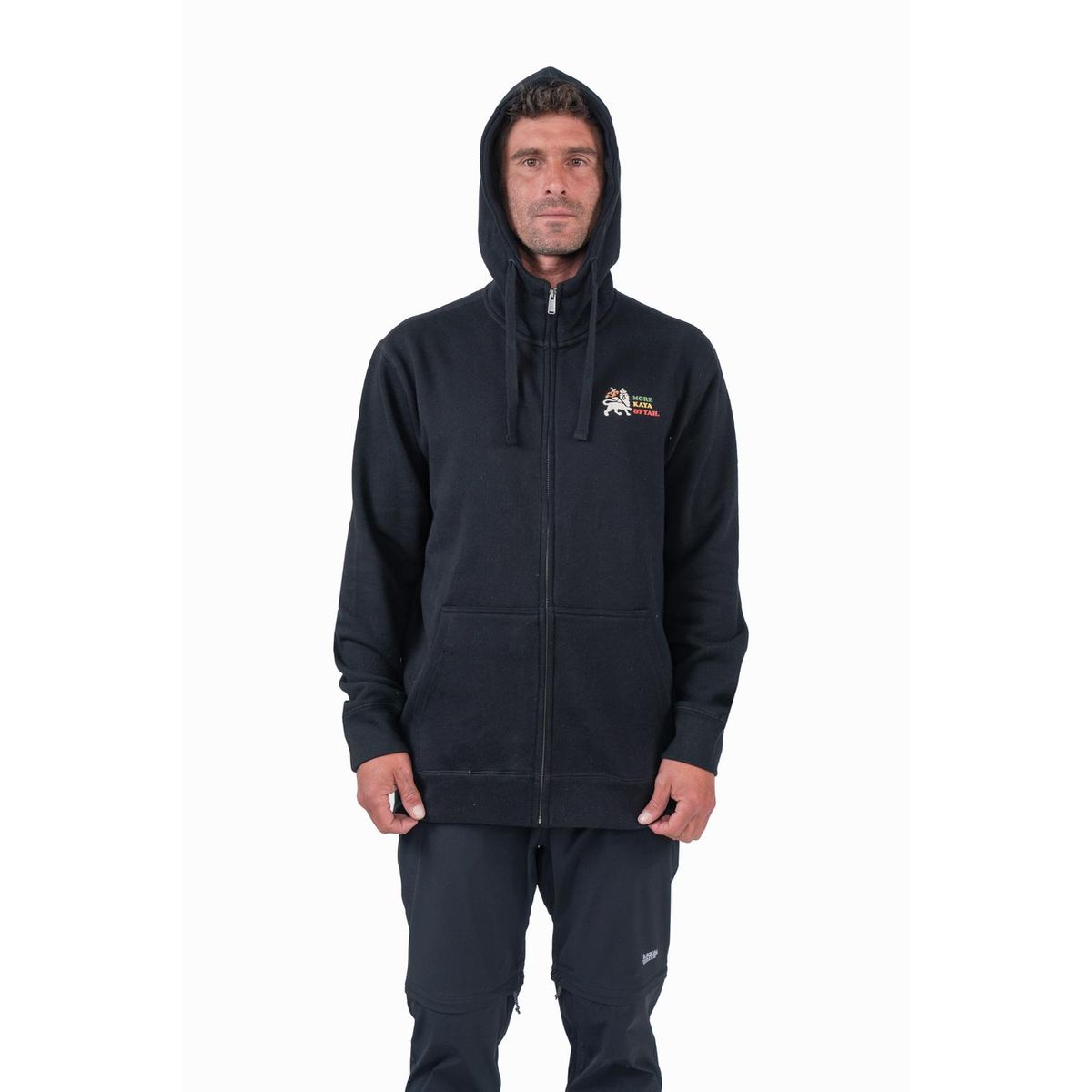 KAYA UNITE - Polerón Hombre Full Zip Rasta Black