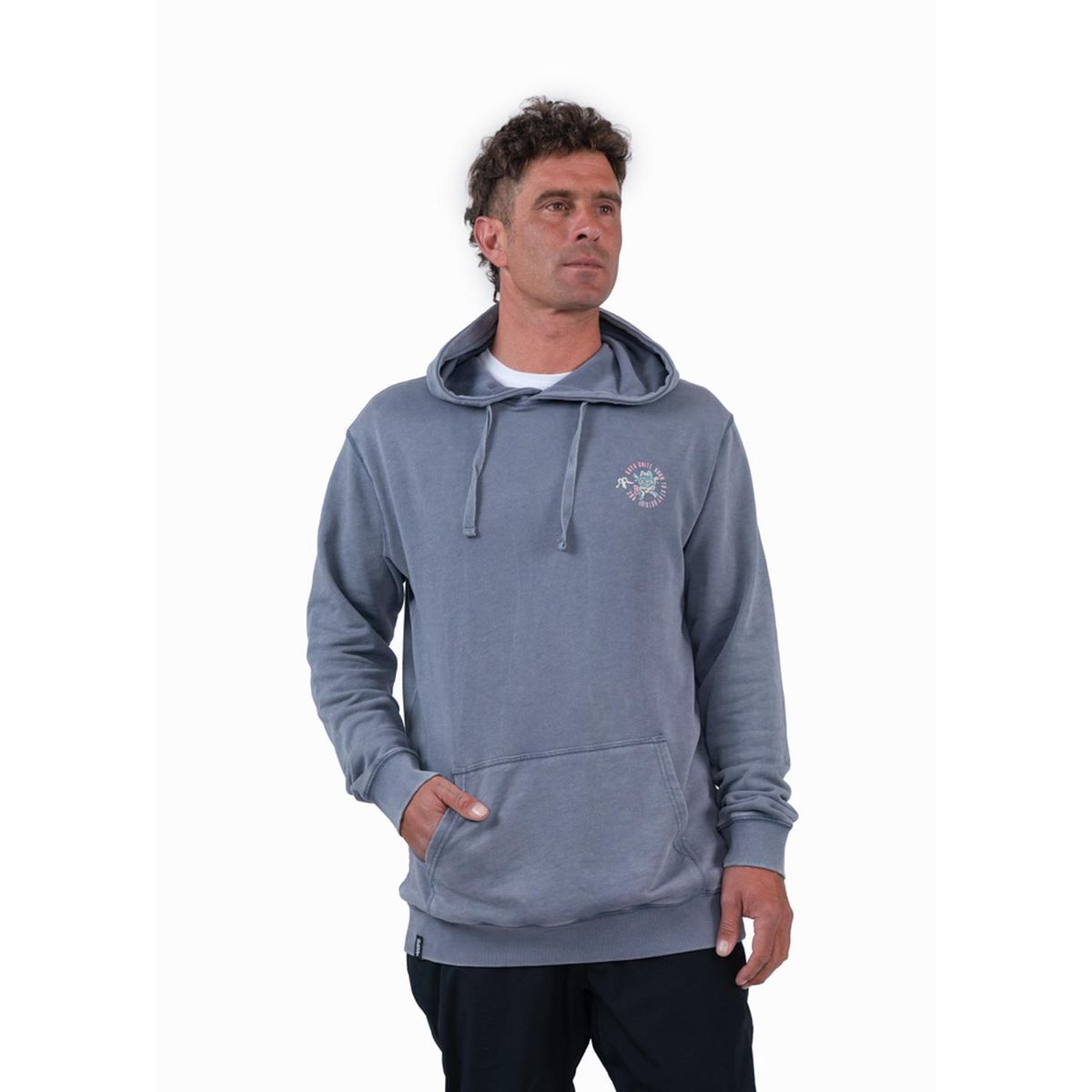 KAYA UNITE - Polerón Hombre Hoodie Liviano Balance Blue