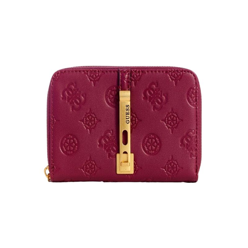 GUESS - Billetera James Logo Slg Medium Zip Arnd Rojo Guess