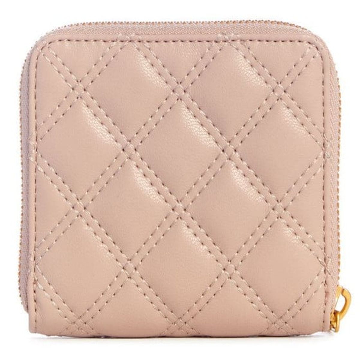 GUESS - Billetera Giully Slg Small Zip Around Crema Guess