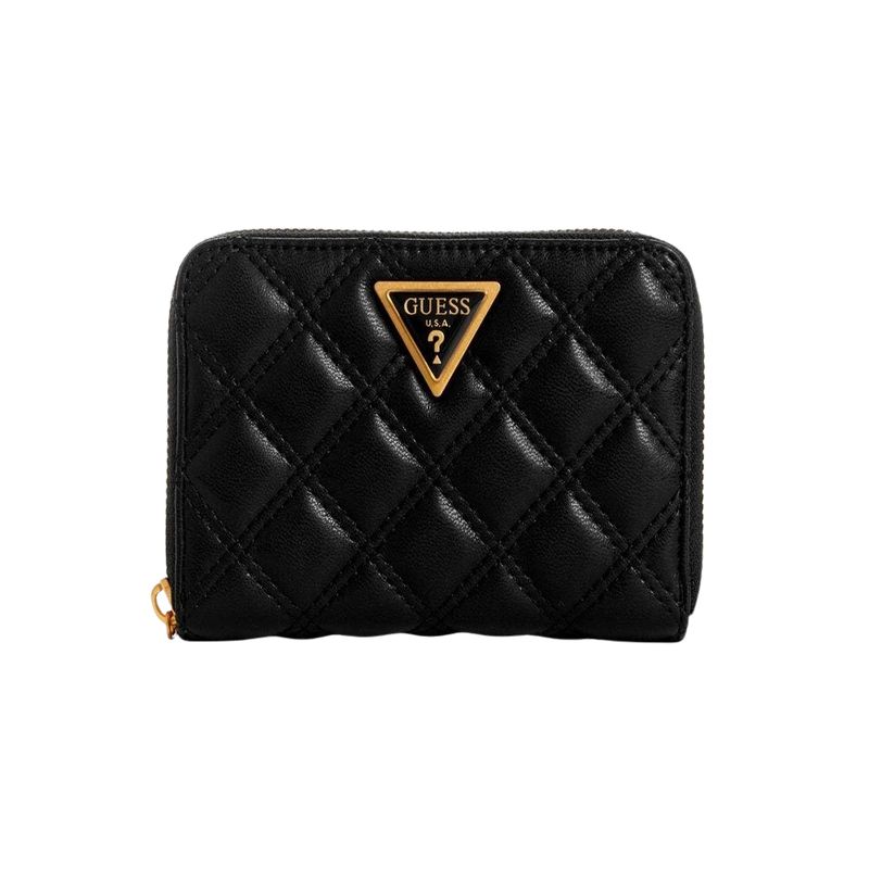 GUESS - Billetera Giully Slg Medium Zip Around Negro GUESS