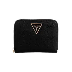 GUESS - Billetera Laurel Slg Medium Zip Around Negro