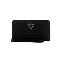 GUESS - Billetera Laurel Slg Large Zip Around Negro