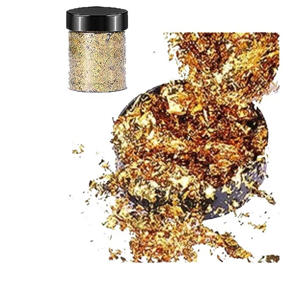 GENERICO - Escamas En Hoja Oro Karat Papel Resina Epóxica Flake Uñas