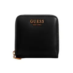 GUESS - Billetera Laurel Slg Small Zip Around Negro
