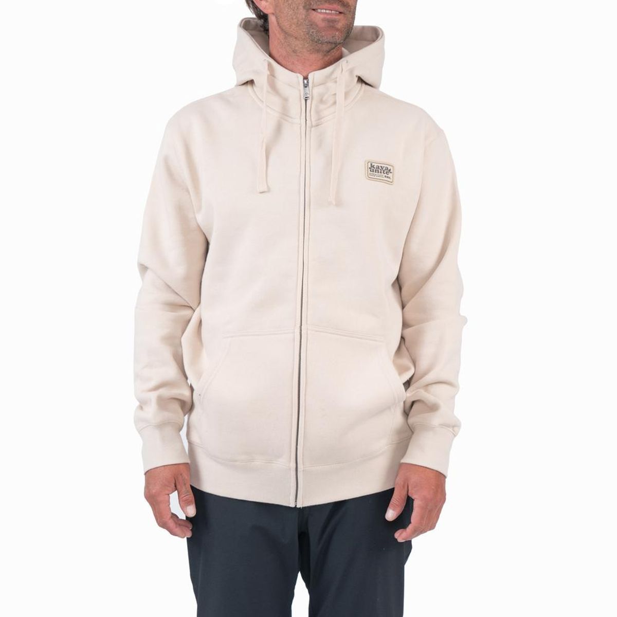 KAYA UNITE - Polerón Hombre Full Zip Kaya Bone