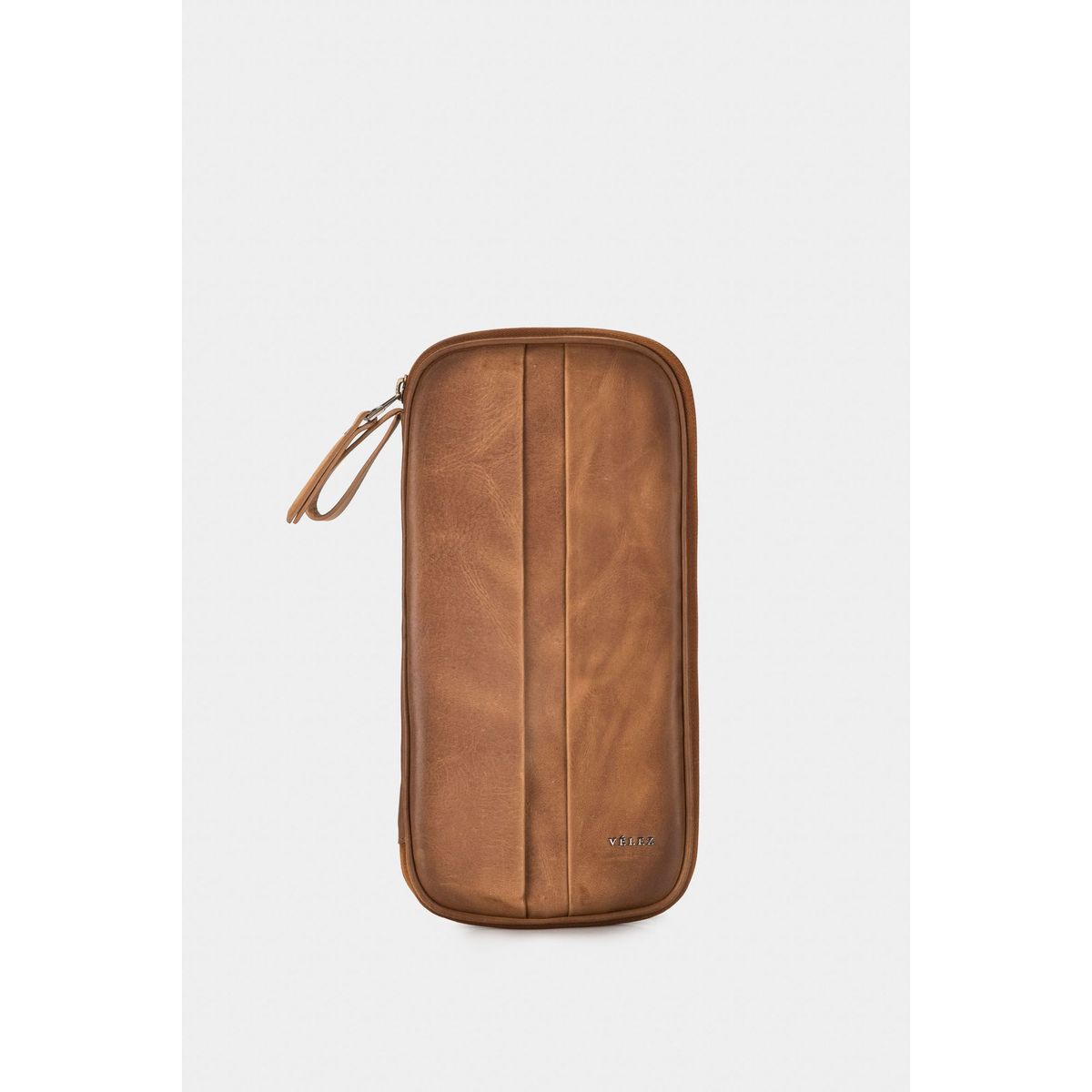 VELEZ - Vélez Porta Pasaporte De Cuero Para Hombre Ibis Miel