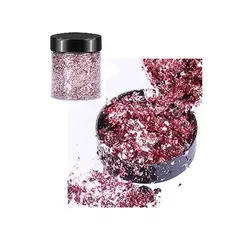 GENERICO - Escamas En Hoja Pink Purple Papel Resina Epóxica Flake
