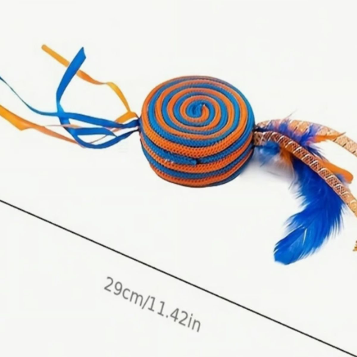 GENERICO - Juguete Para Gatos Con Lollipop Y Borlas Con Plumas Surt