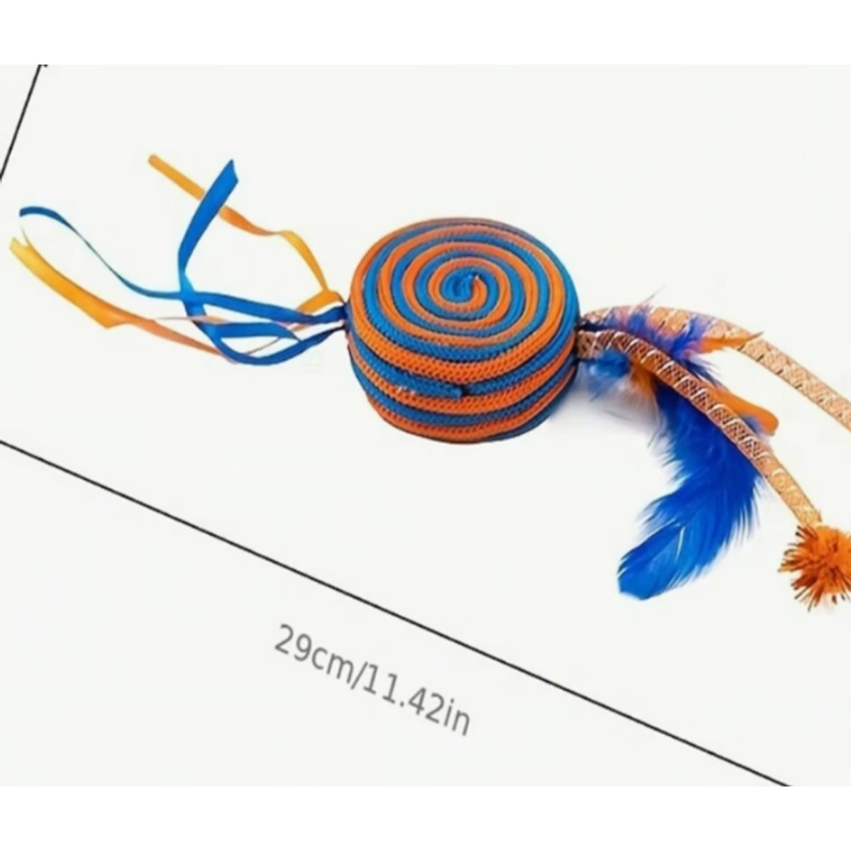 GENERICO - Juguete Para Gatos Con Lollipop Y Borlas Con Plumas Surt