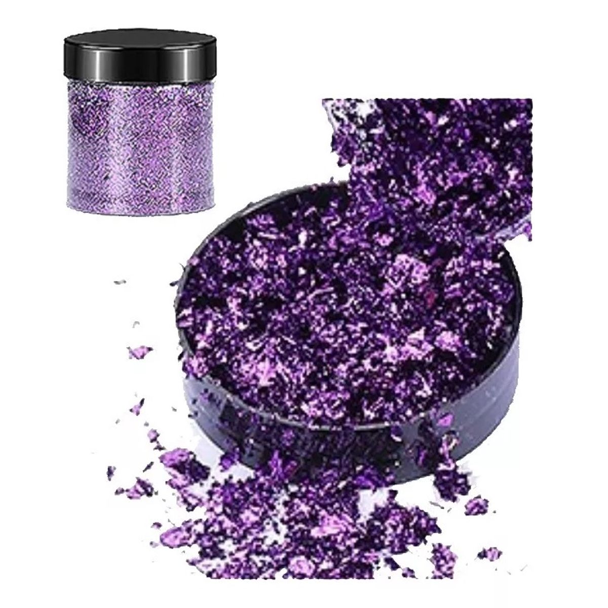 GENERICO - Escamas En Hoja Purple Papel Resina Epóxica Flake Uñas