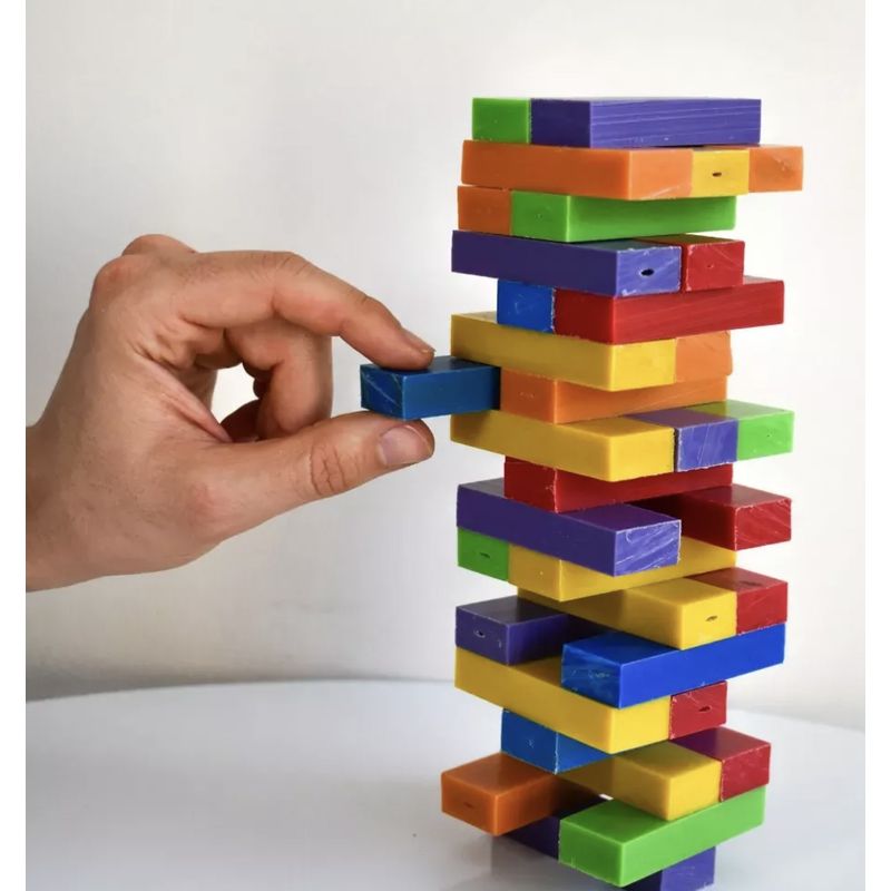 PASALO CHANCHO - Eco Ladrillo - Yenga De Colores - Juego De Mesa