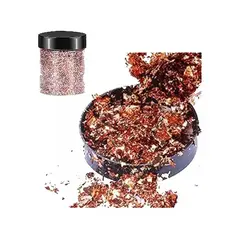 GENERICO - Escamas En Hoja Cobre Foil Papel Resina Epóxica Flake Uñas