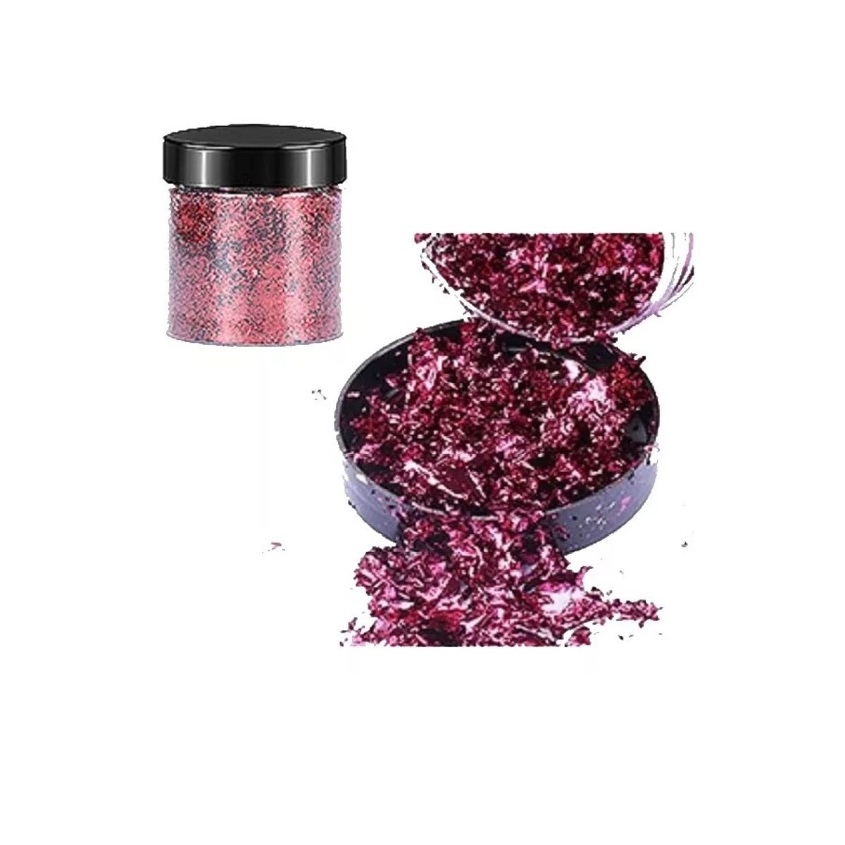 GENERICO - Escamas En Hoja Pink Clara Papel Resina Epóxica Flake