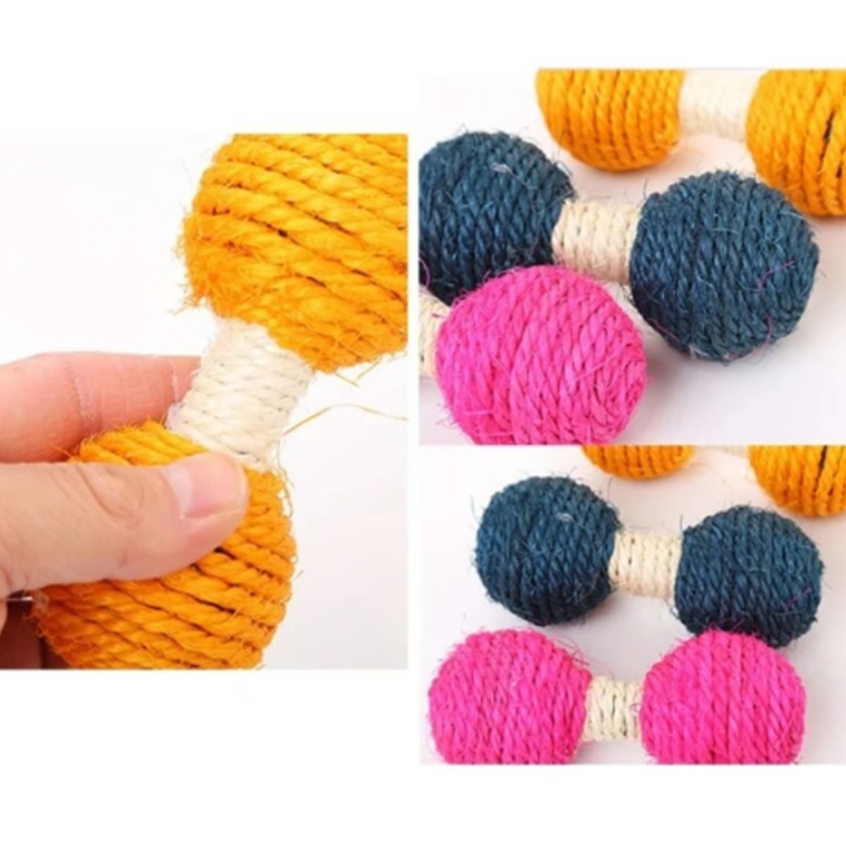 GENERICO - Mancuernas De Cuerda De Sisal Para Gatos Y Mascotas