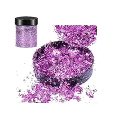 GENERICO - Escamas En Hoja Fucsia Papel Resina Epóxica Flake Uñas Foil