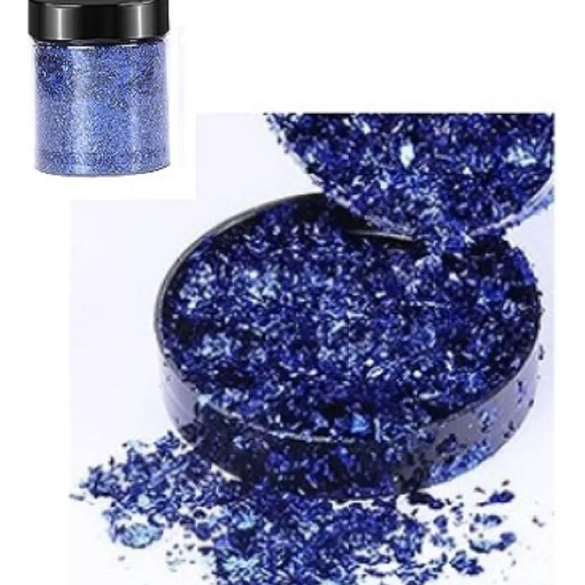 GENERICO - Escamas En Hoja Azul Papel Resina Epóxica Flake Uñas Foil