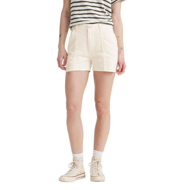 LEVIS - Shorts Mujer Carpenter Blanco Levis