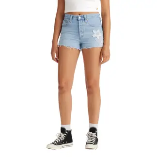 LEVIS - Shorts Mujer 501 Original Short Celeste
