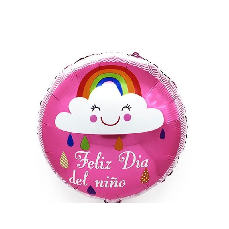 GENERICO - GLOBO METALICO 18 DIA DEL NI?O ARCOIRIS X50 UNI