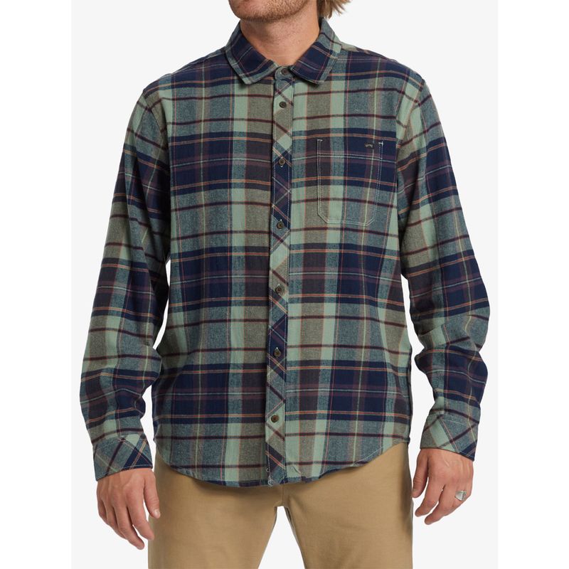 BILLABONG - Camisa Franela Hombre Coastline Verde BILLABONG