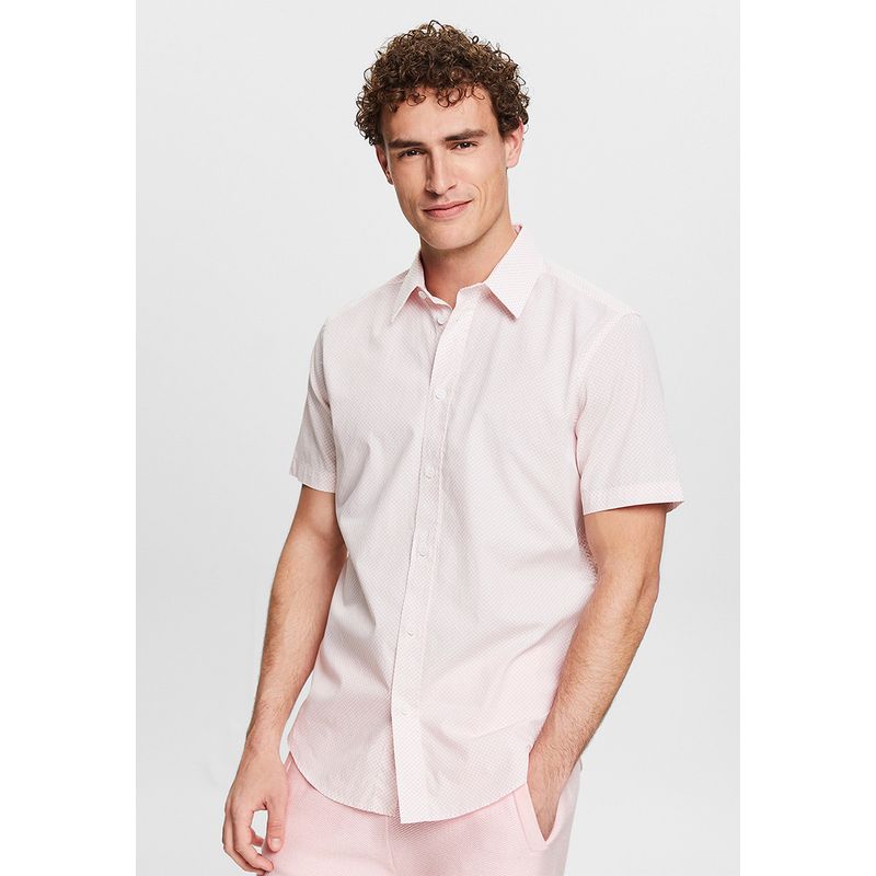ESPRIT - Camisa Estampada De Manga Corta Hombre Esprit ESPRIT