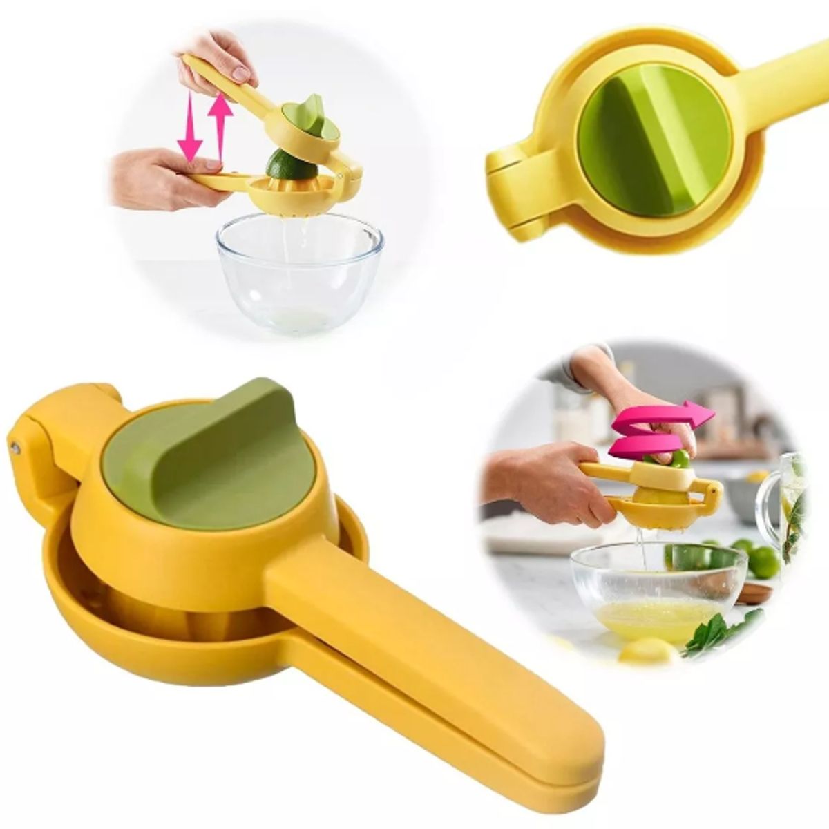 GENERICO - Exprimidor Doble De Jugo Limon Naranja Frutas Cocina Calidad