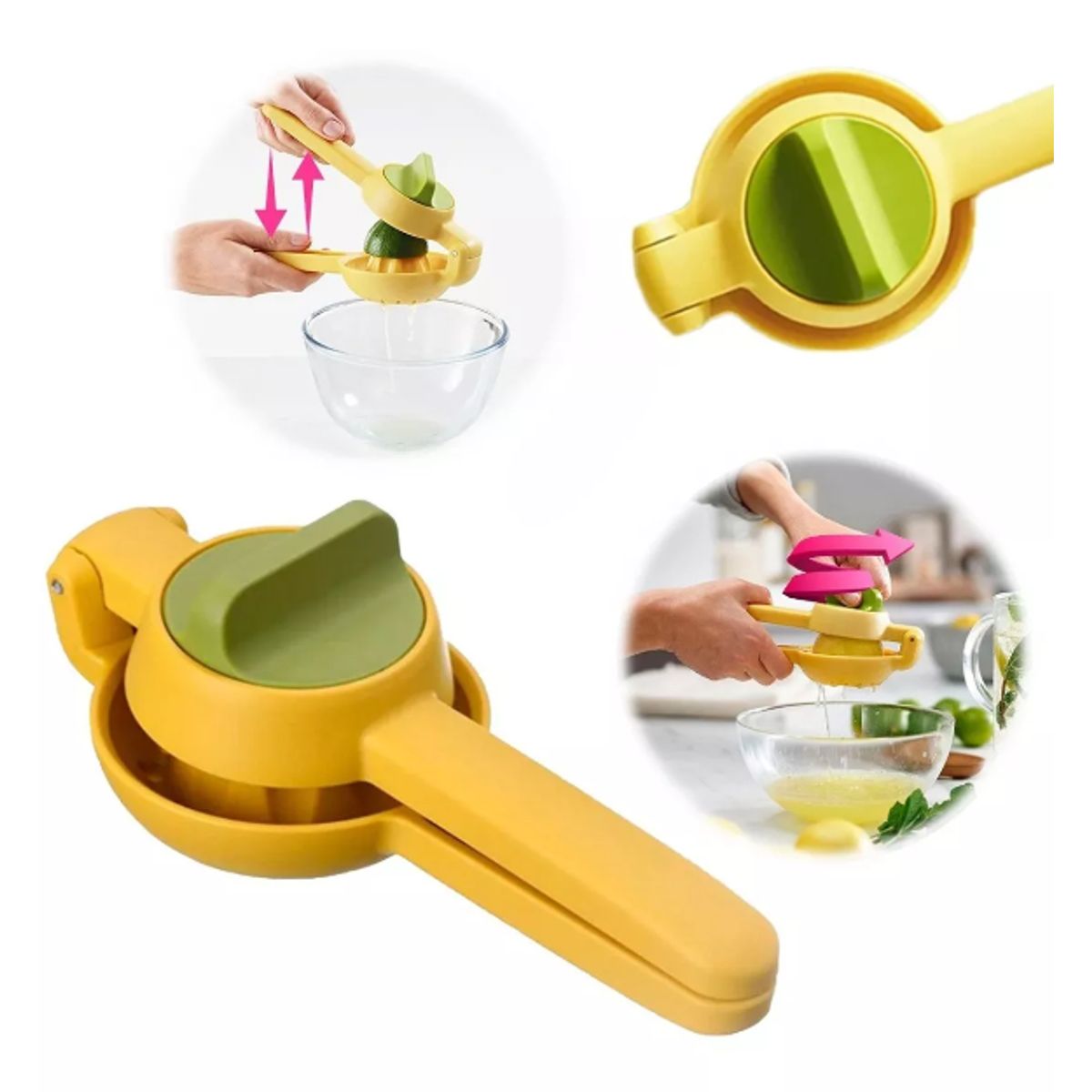 GENERICO - Exprimidor Doble De Jugo Limon Naranja Frutas Cocina Calidad