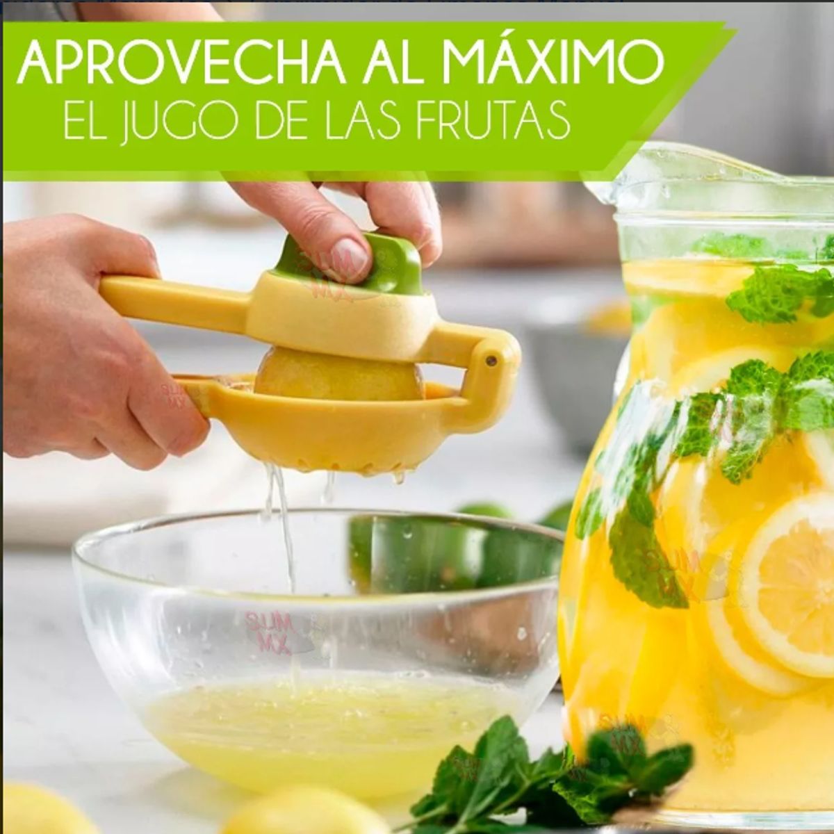 GENERICO - Exprimidor Doble De Jugo Limon Naranja Frutas Cocina Calidad