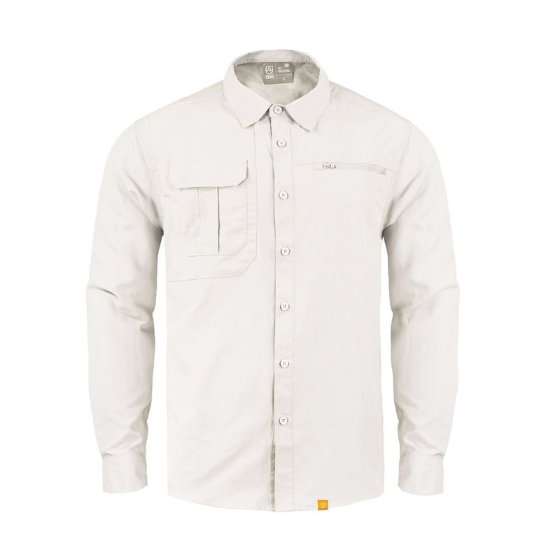 ABSOLUTE ZERO - Camisa Outdoor Lightwind Ripstop Blanco Invierno UV - Blanco