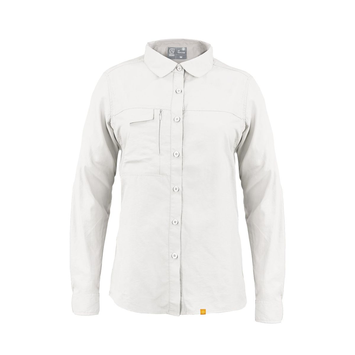 ABSOLUTE ZERO - Blusa Outdoor Mujer Lightwind Ripstop Blanco Invierno UV - Blanco